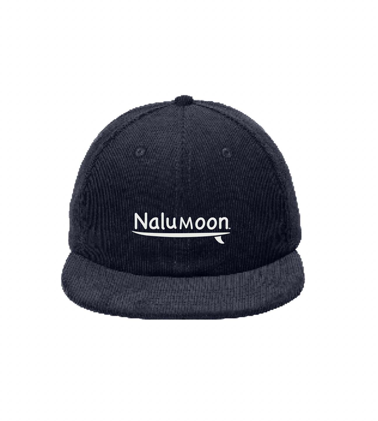 Corduroy Embroidered Hat Navy