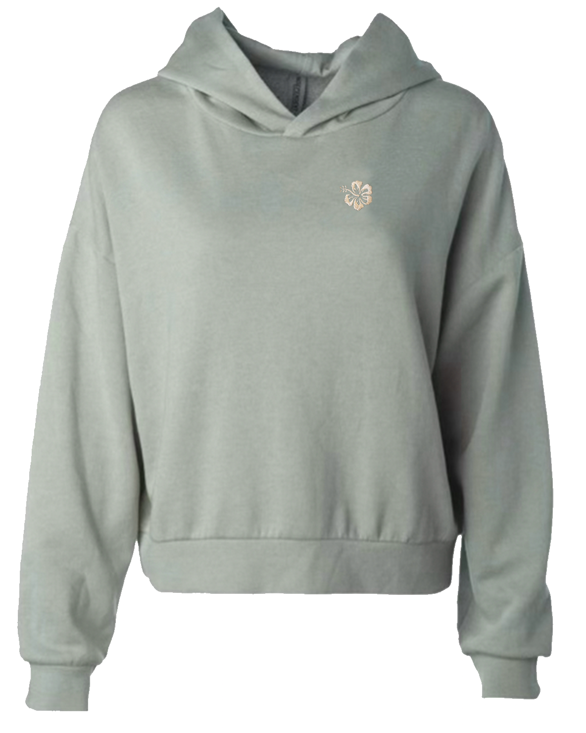 Sage Hibiscus Hoodie