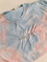 Load image into Gallery viewer, Pink and Blue Tye Dye Tee